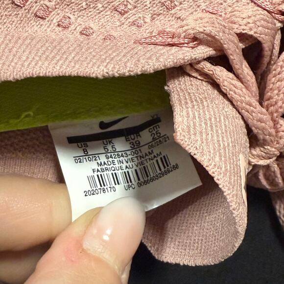 NIKE Air VaporMax Flyknit 3 "Rust Pink" Running Shoes Size 8 - Picture 3 of 5